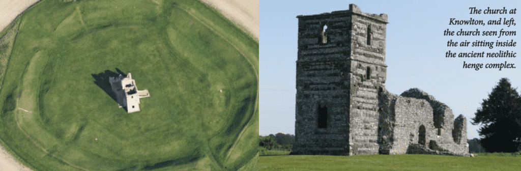 ley lines at Knowlton Church