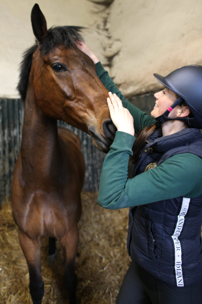 Jess Rimmer with Mattie at Fontmell Parva